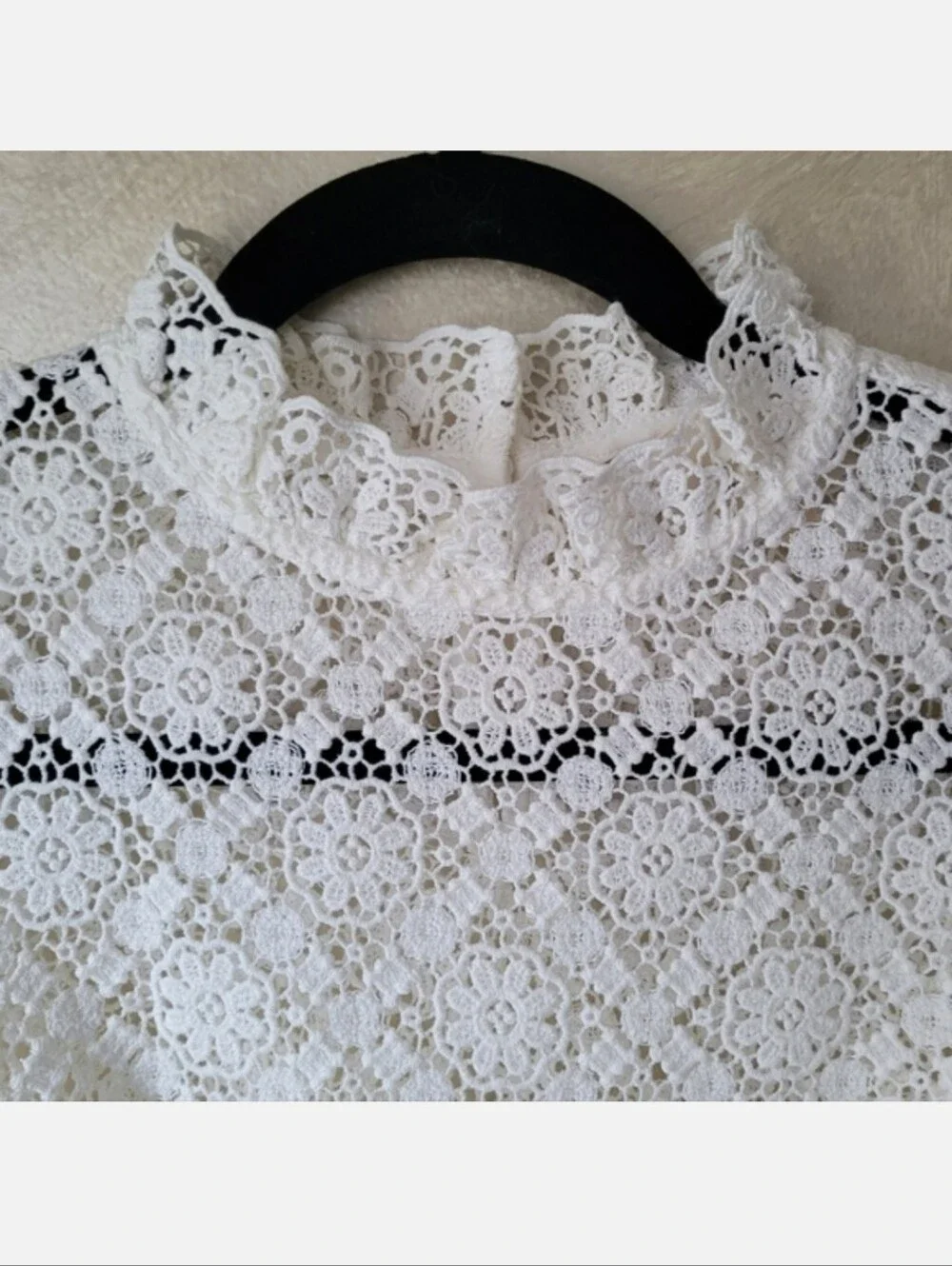 SEZANE EGLANTINE LACE BLOUSE - Picture 5 of 7